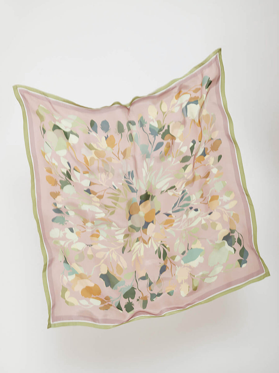Modal Cashmere Scarf in Mystic Garden